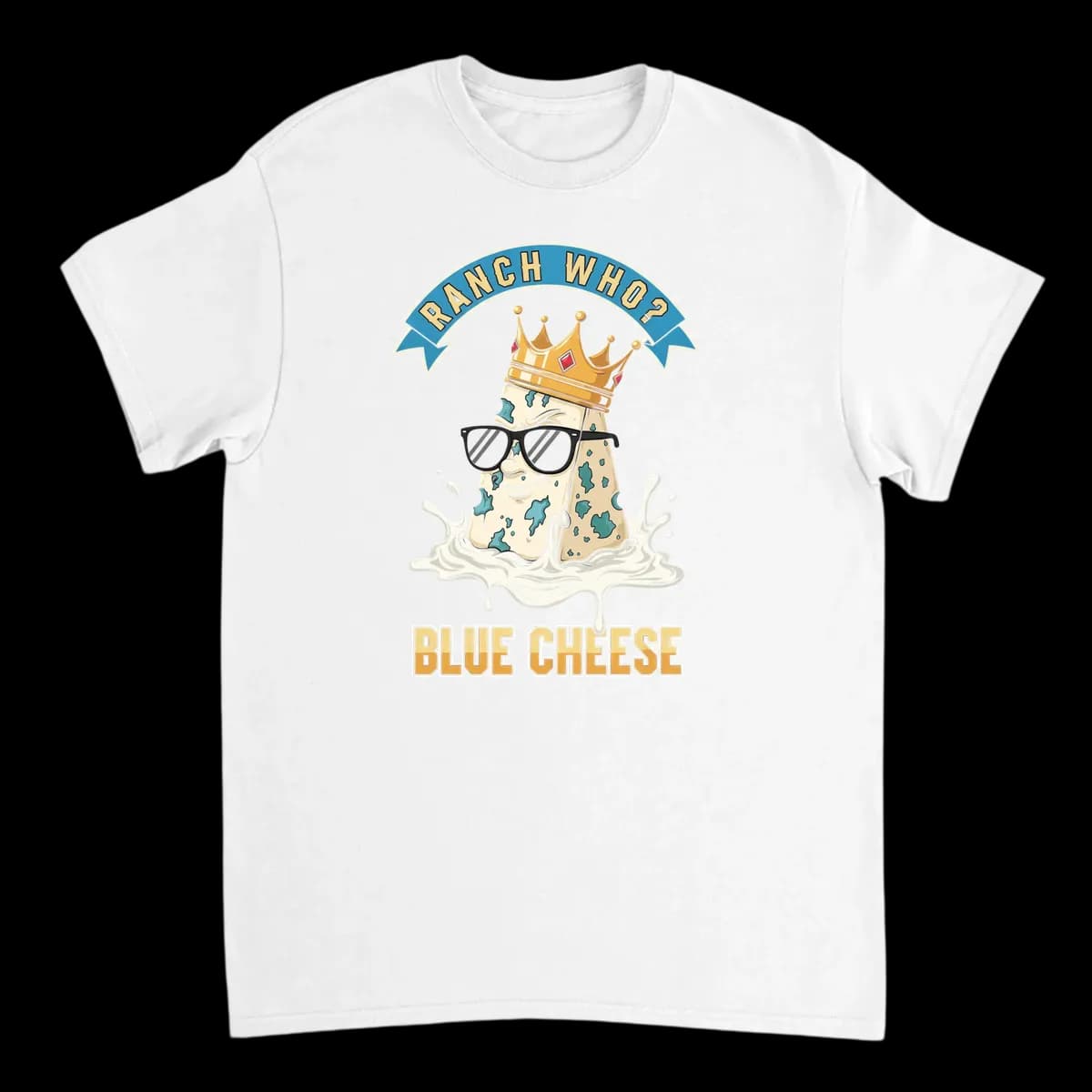 Blue Cheese Drip Graphic Tee T-Shirts - White
