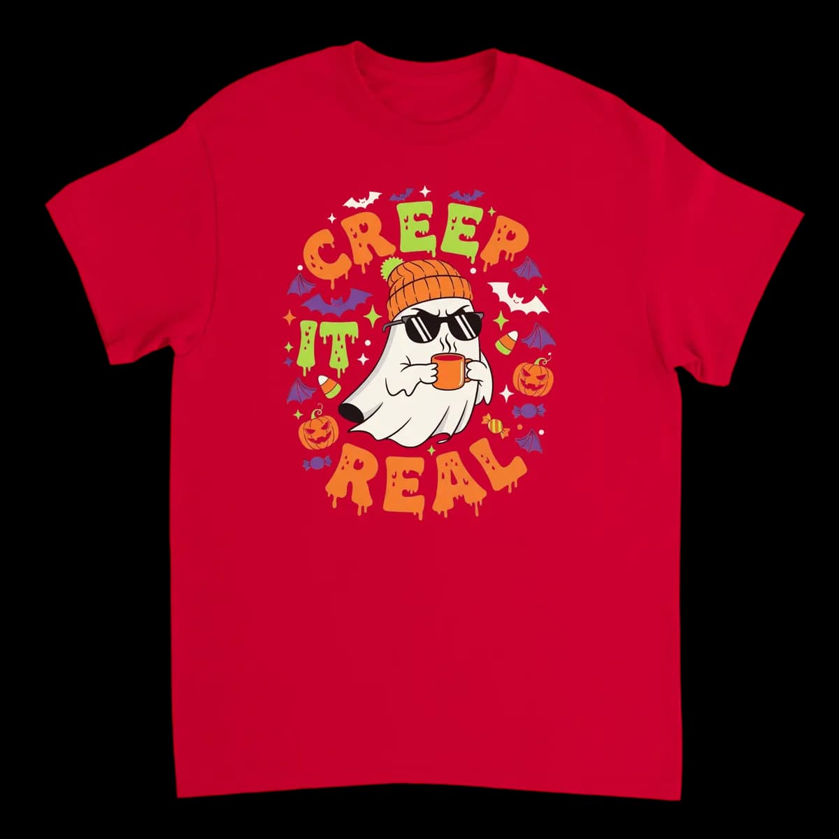 Creep It Real Graphic Tee - White T-Shirts (ZeitZwag Streetwear)