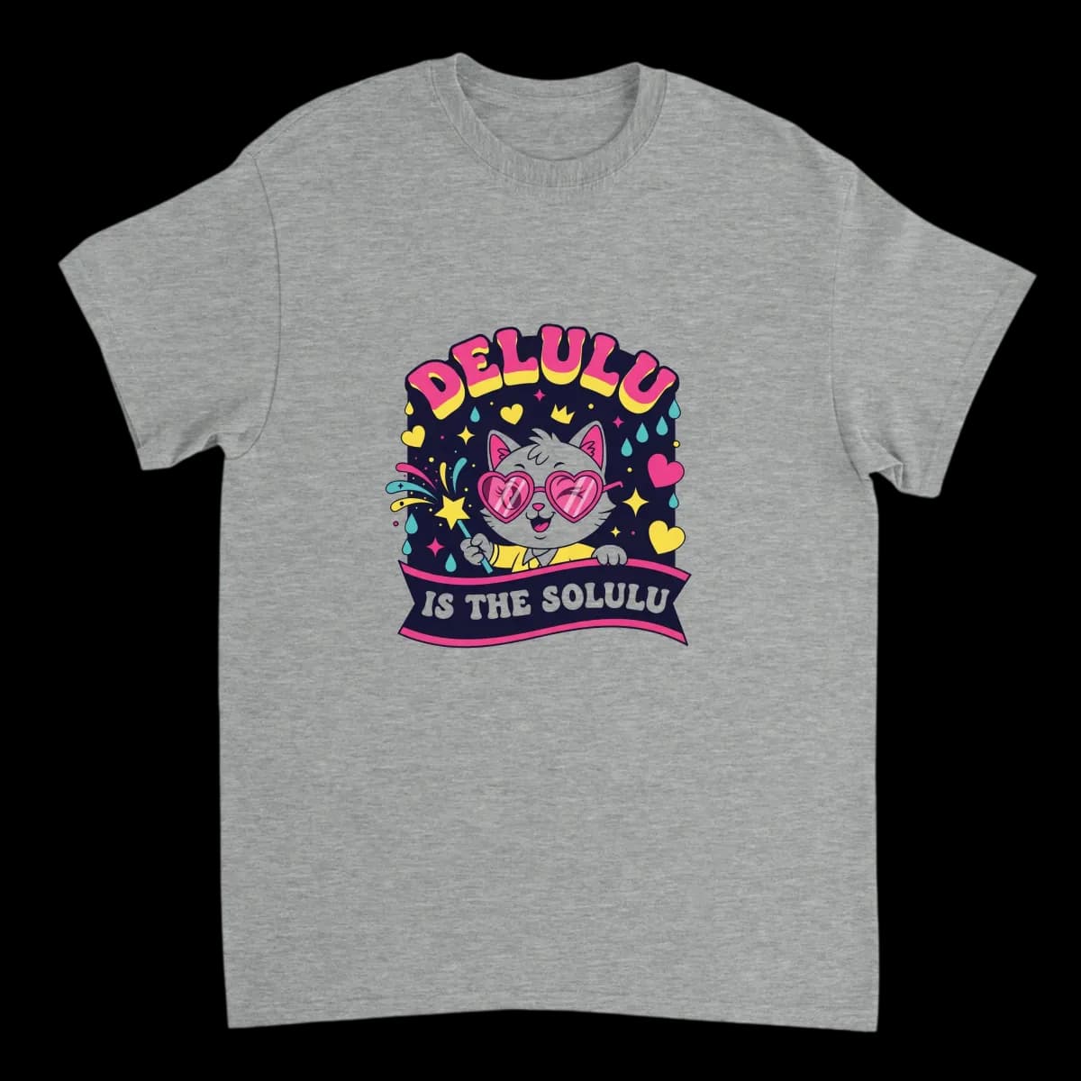 Delulu Is The Solulu Meme T-Shirt - White T-Shirts (ZeitZwag Streetwear)