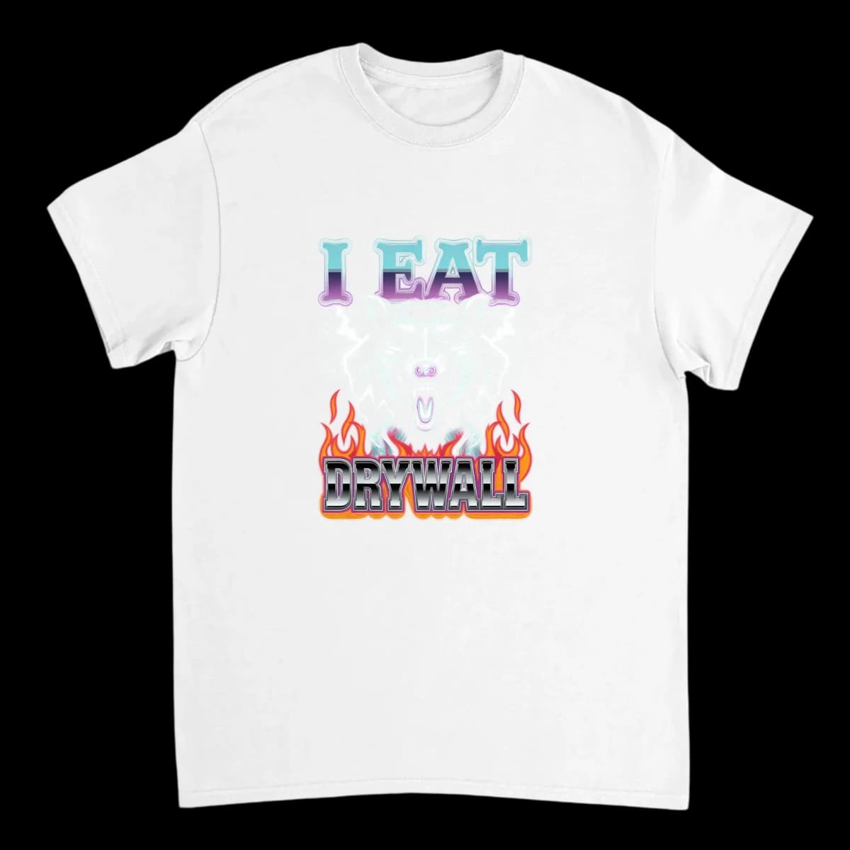 I Eat Drywall Possum Graphic T-Shirt T-Shirts - White