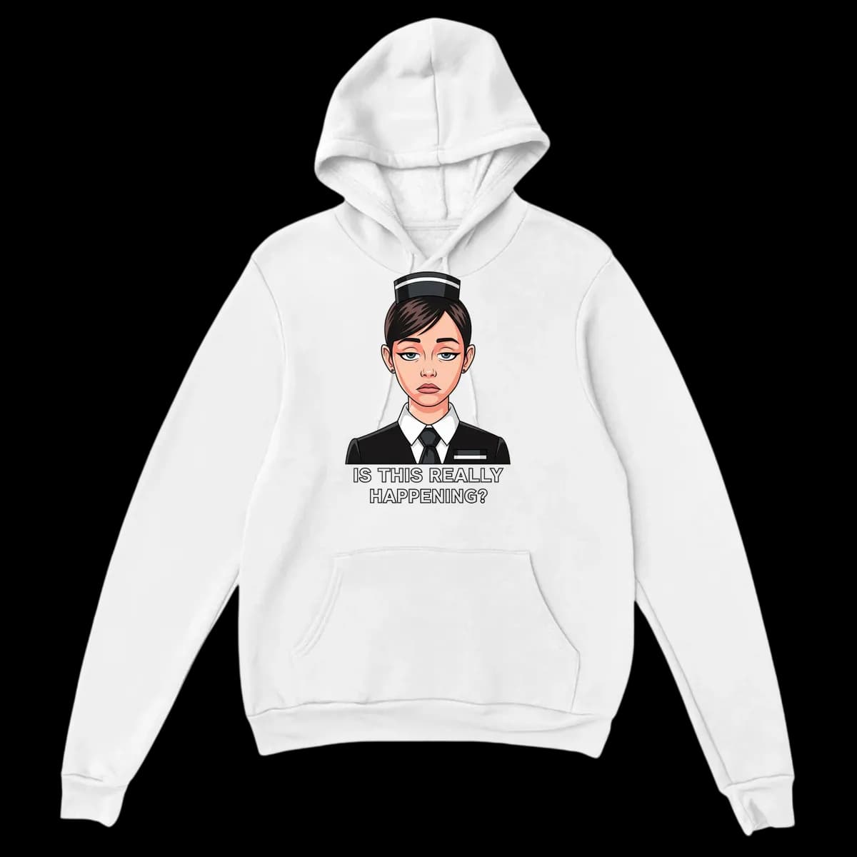 Unimpressed Usher Girl Super Bowl Hoodie Hoodies - White