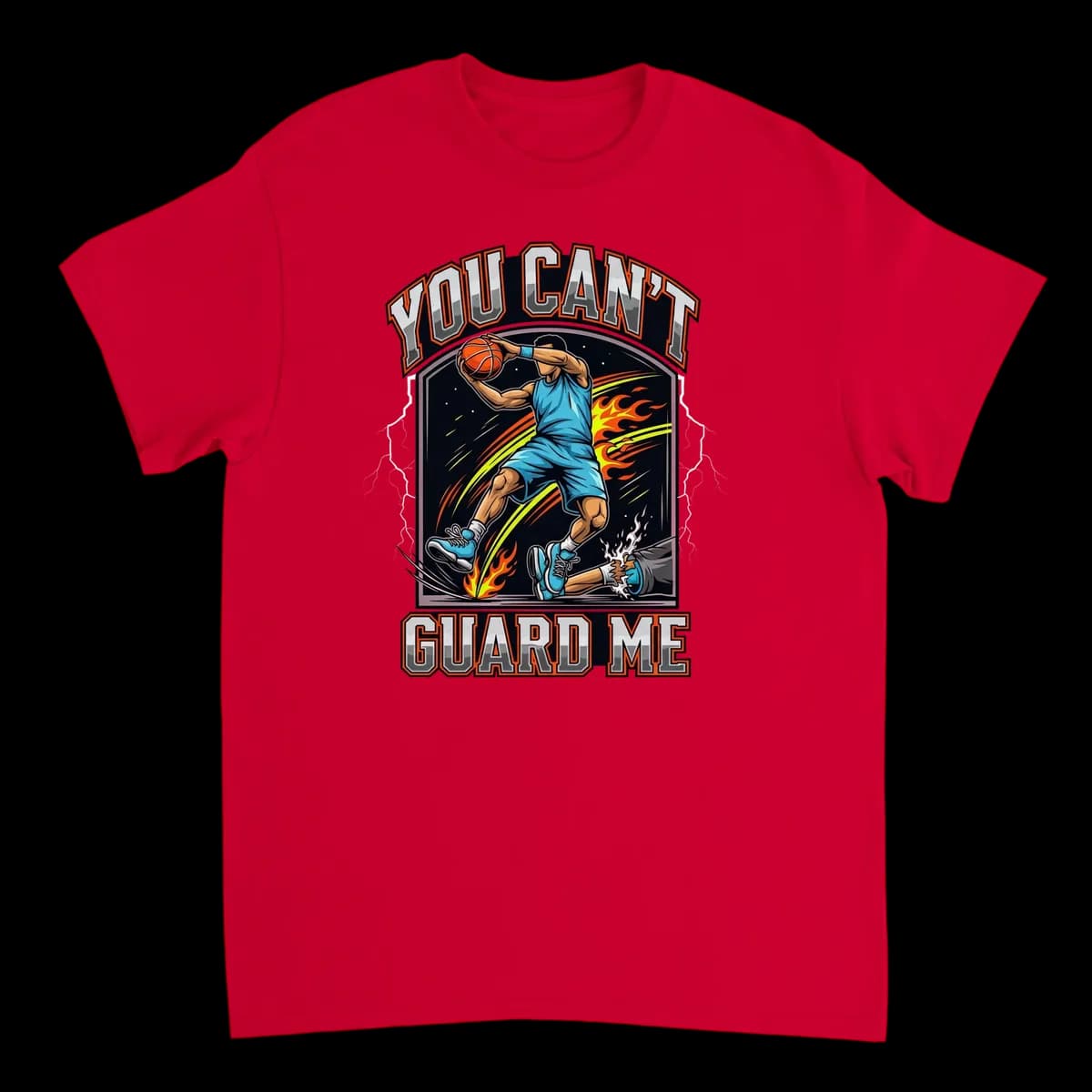 You Can't Guard Me Basketball Tee - White T-Shirts (ZeitZwag Streetwear)